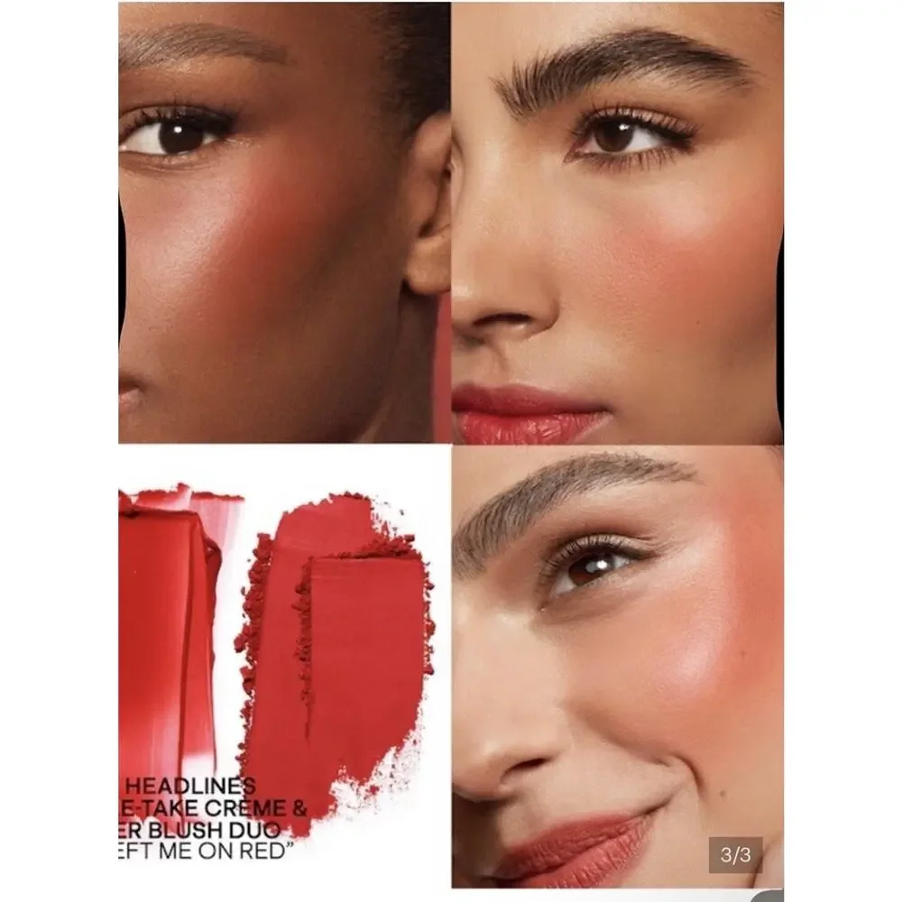 PATRICK TA Mini Major Headlines Double-Take Blush Duo She Left Me On Red NIB